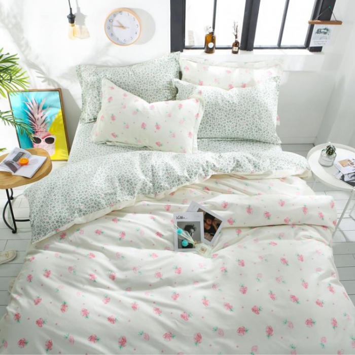 91家纺网 家纺一手货源 找家纺 一米阳光 2019新款13070新款套件 草莓