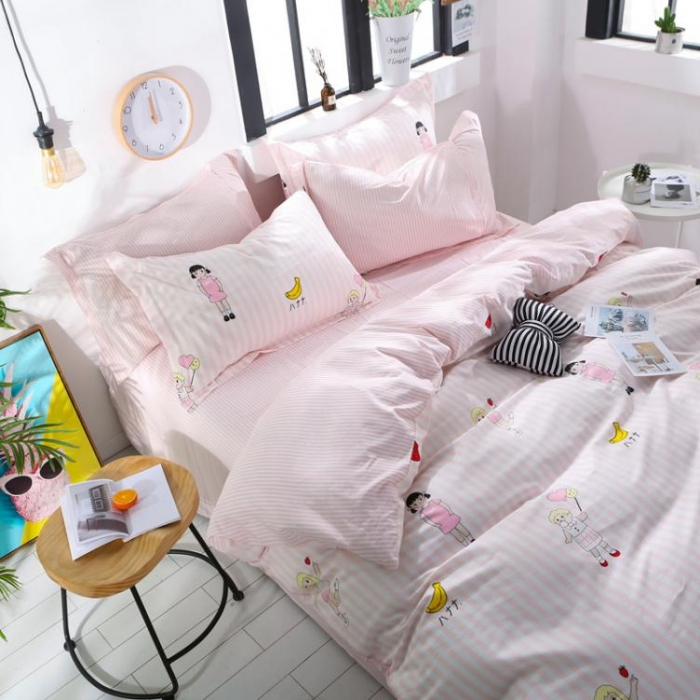 91家纺网 家纺一手货源 找家纺 一米阳光 2019新款13070新款套件 草莓姑娘