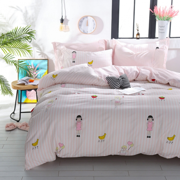 91家纺网 家纺一手货源 找家纺 一米阳光 2019新款13070新款套件 草莓姑娘