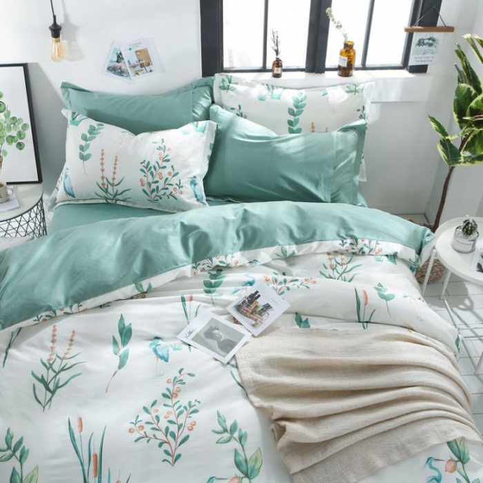 91家纺网 家纺一手货源 找家纺 一米阳光 2019新款13070新款套件 春色嫣然