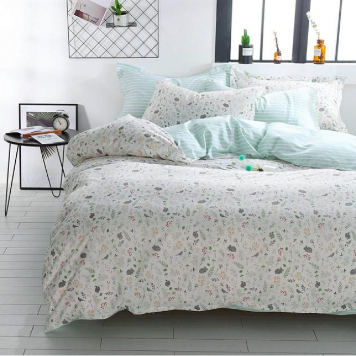 91家纺网 家纺一手货源 找家纺 一米阳光 2019新款13070新款套件 春晓