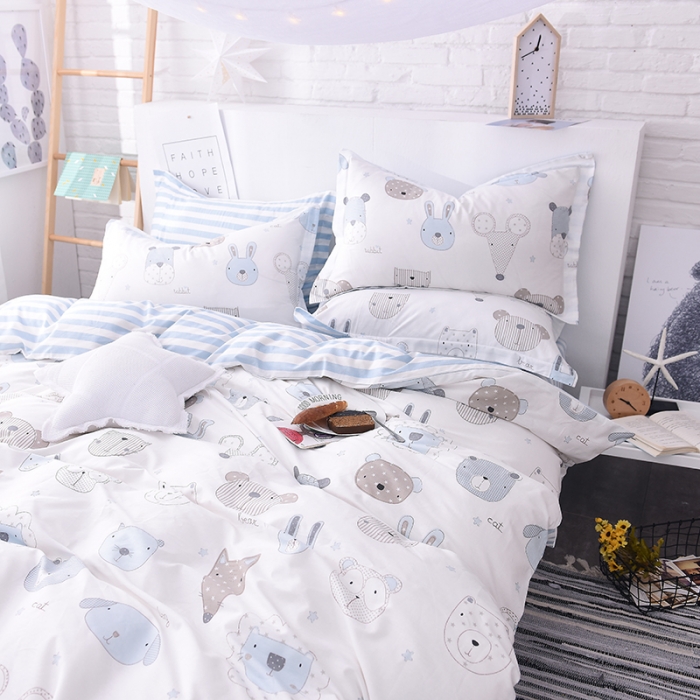 91家纺网 家纺一手货源 找家纺 一米阳光 2019新款13070新款套件 动物乐园