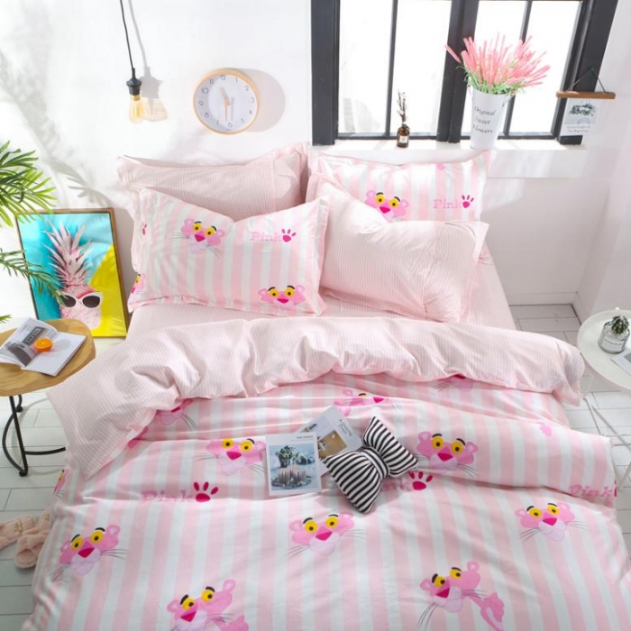 91家纺网 家纺一手货源 找家纺 一米阳光 2019新款13070新款套件 粉宝宝