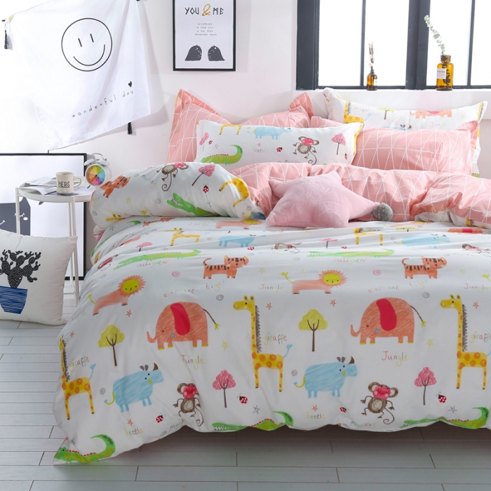 91家纺网 家纺一手货源 找家纺 一米阳光 2019新款13070新款套件 疯狂动物城