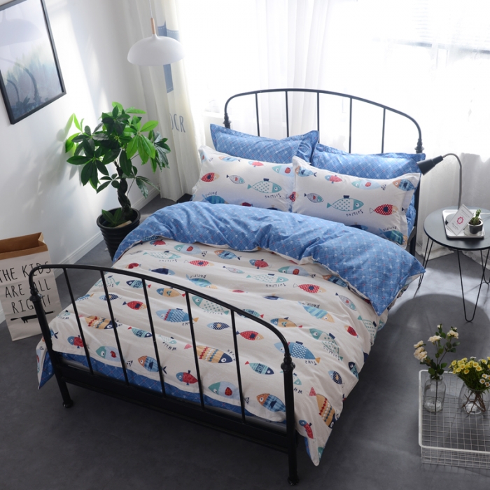 91家纺网 家纺一手货源 找家纺 一米阳光 2019新款13070新款套件 好多鱼