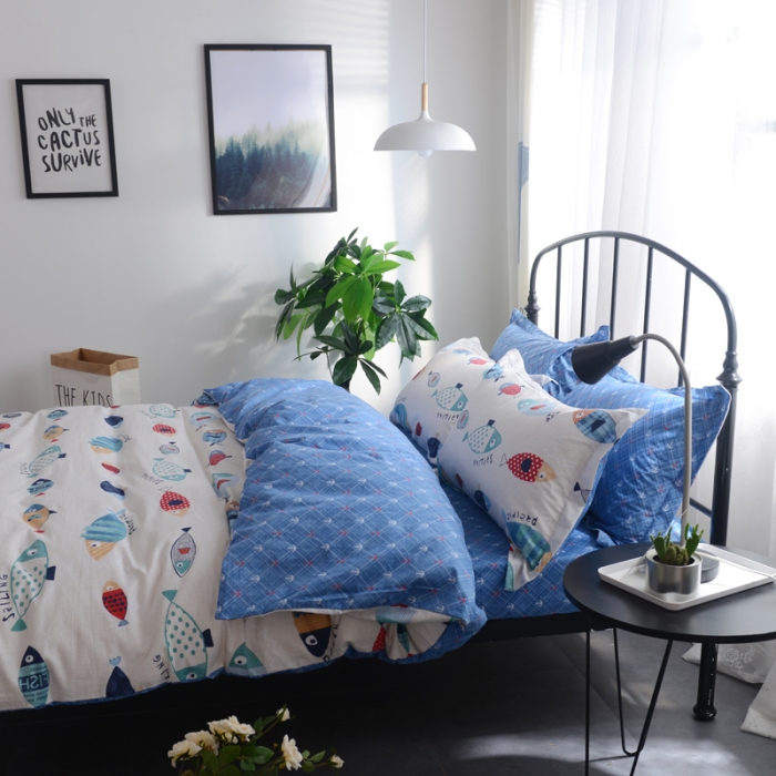 91家纺网 家纺一手货源 找家纺 一米阳光 2019新款13070新款套件 好多鱼