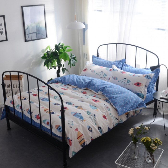 91家纺网 家纺一手货源 找家纺 一米阳光 2019新款13070新款套件 好多鱼