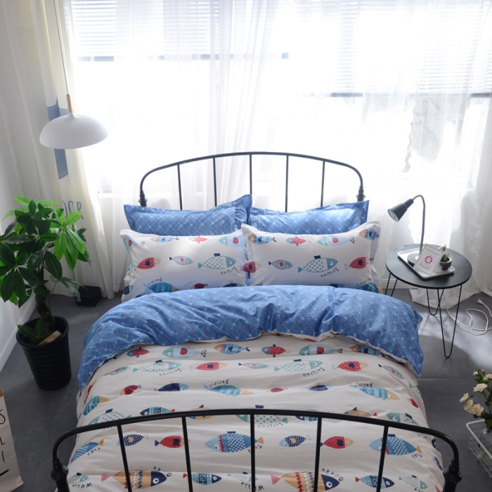 91家纺网 家纺一手货源 找家纺 一米阳光 2019新款13070新款套件 好多鱼