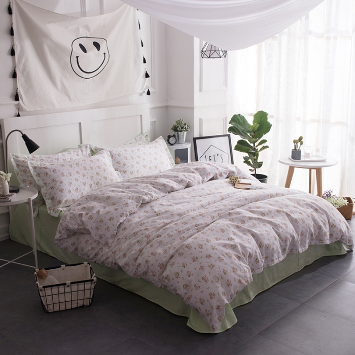 91家纺网 家纺一手货源 找家纺 一米阳光 2019新款13070新款套件 花田小梦