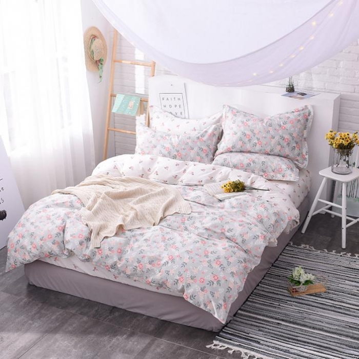 91家纺网 家纺一手货源 找家纺 一米阳光 2019新款13070新款套件 花意盎然