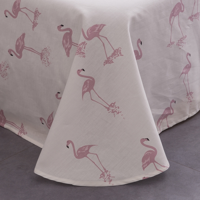 91家纺网 家纺一手货源 找家纺 一米阳光 2019新款13070新款套件 火烈鸟青色