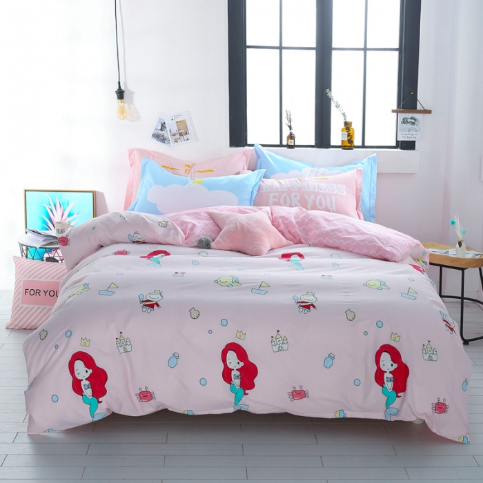 91家纺网 家纺一手货源 找家纺 一米阳光 2019新款13070新款套件 美人鱼