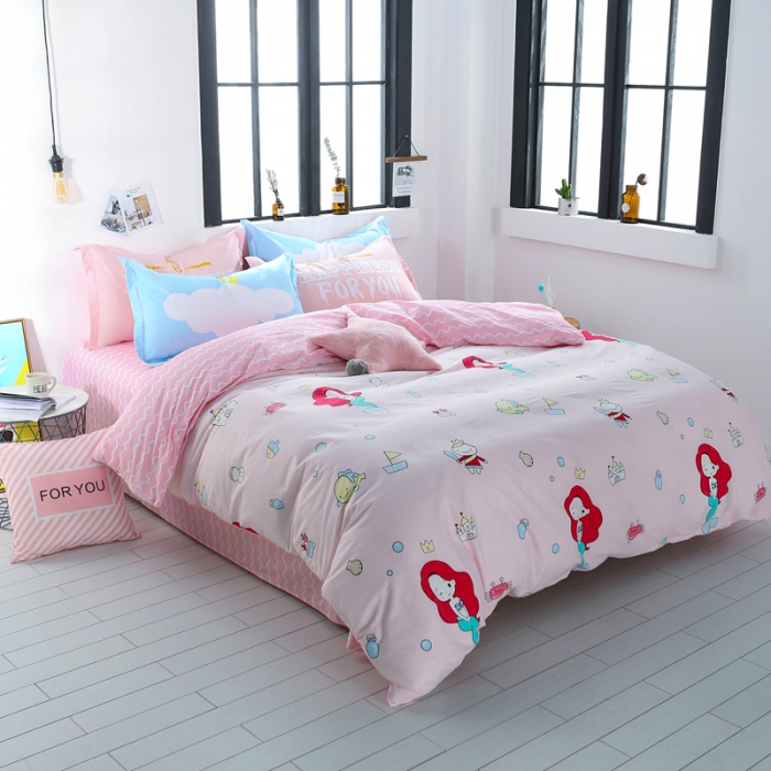 91家纺网 家纺一手货源 找家纺 一米阳光 2019新款13070新款套件 美人鱼