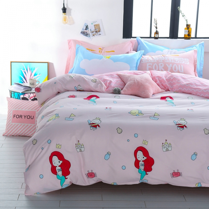 91家纺网 家纺一手货源 找家纺 一米阳光 2019新款13070新款套件 美人鱼