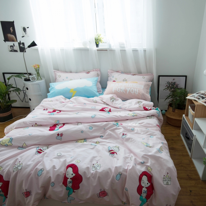 91家纺网 家纺一手货源 找家纺 一米阳光 2019新款13070新款套件 人鱼小姐