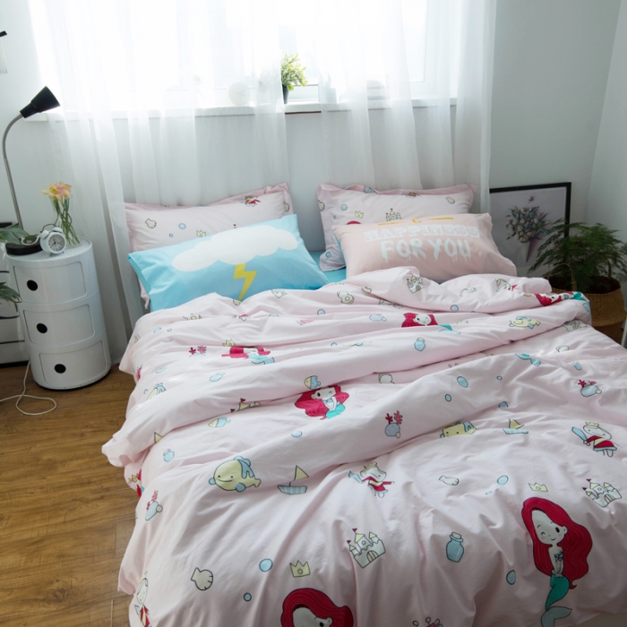 91家纺网 家纺一手货源 找家纺 一米阳光 2019新款13070新款套件 人鱼小姐