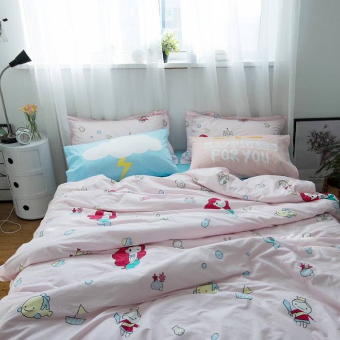 91家纺网 家纺一手货源 找家纺 一米阳光 2019新款13070新款套件 人鱼小姐