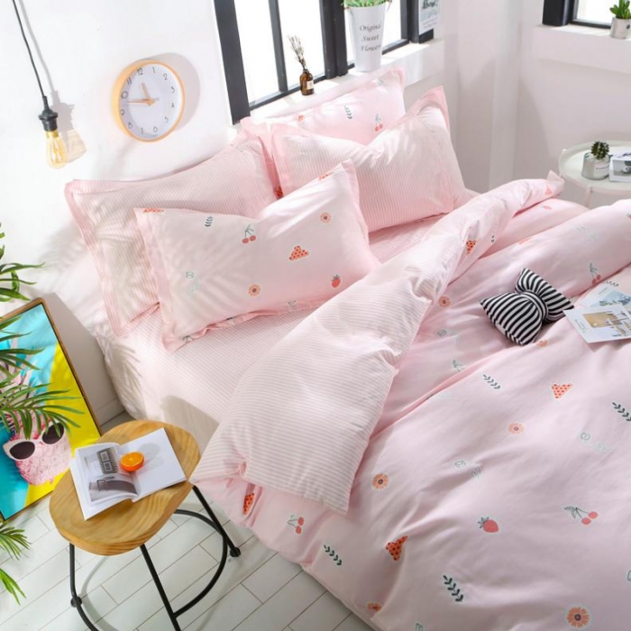 91家纺网 家纺一手货源 找家纺 一米阳光 2019新款13070新款套件 甜心