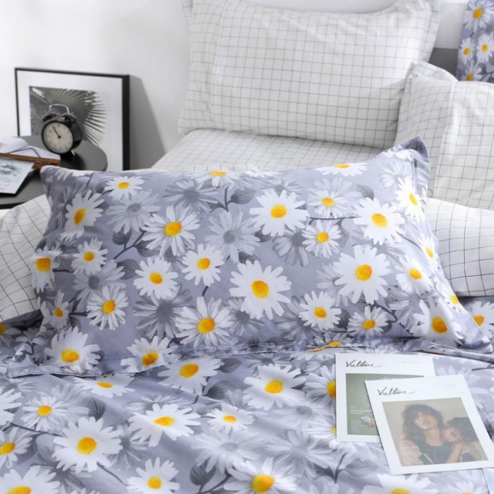 91家纺网 家纺一手货源 找家纺 一米阳光 2019新款13070新款套件 小雏菊