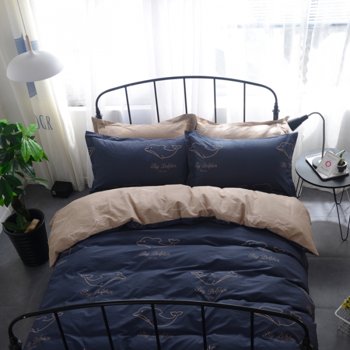 91家纺网 家纺一手货源 找家纺 一米阳光 2019新款13070新款套件 小海豚