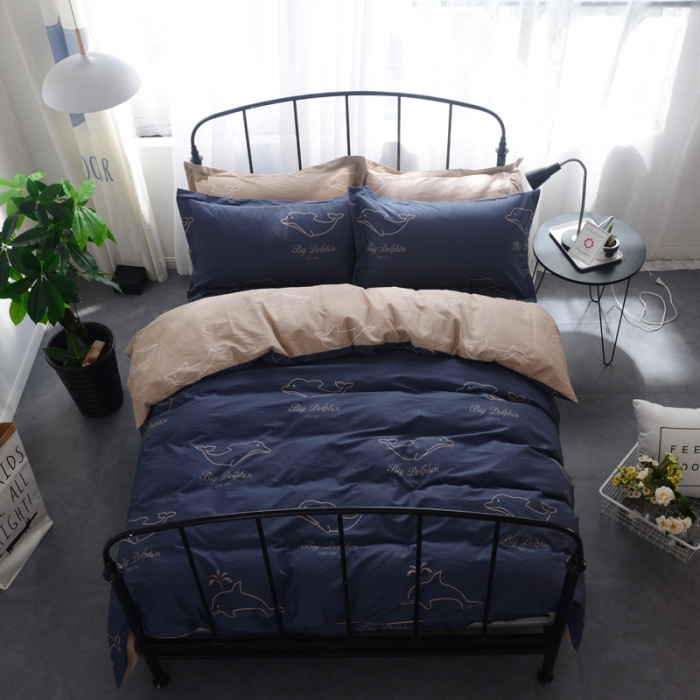 91家纺网 家纺一手货源 找家纺 一米阳光 2019新款13070新款套件 小海豚