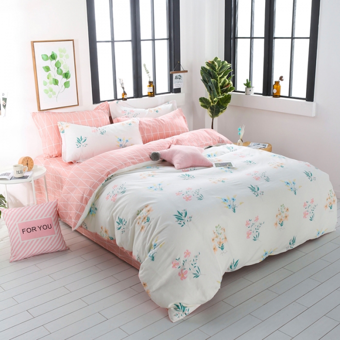 91家纺网 家纺一手货源 找家纺 一米阳光 2019新款13070新款套件 幸运花束