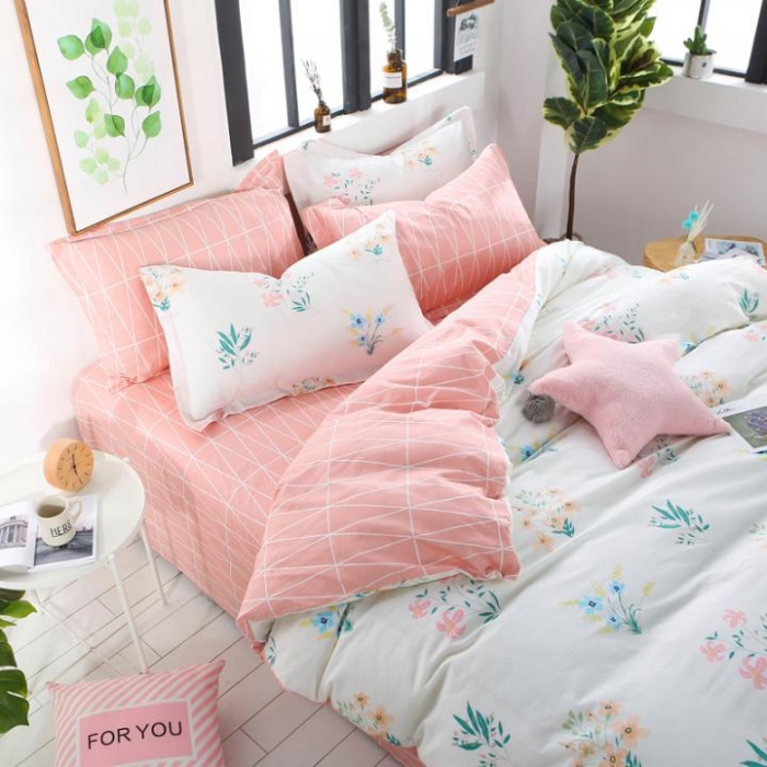 91家纺网 家纺一手货源 找家纺 一米阳光 2019新款13070新款套件 幸运花束