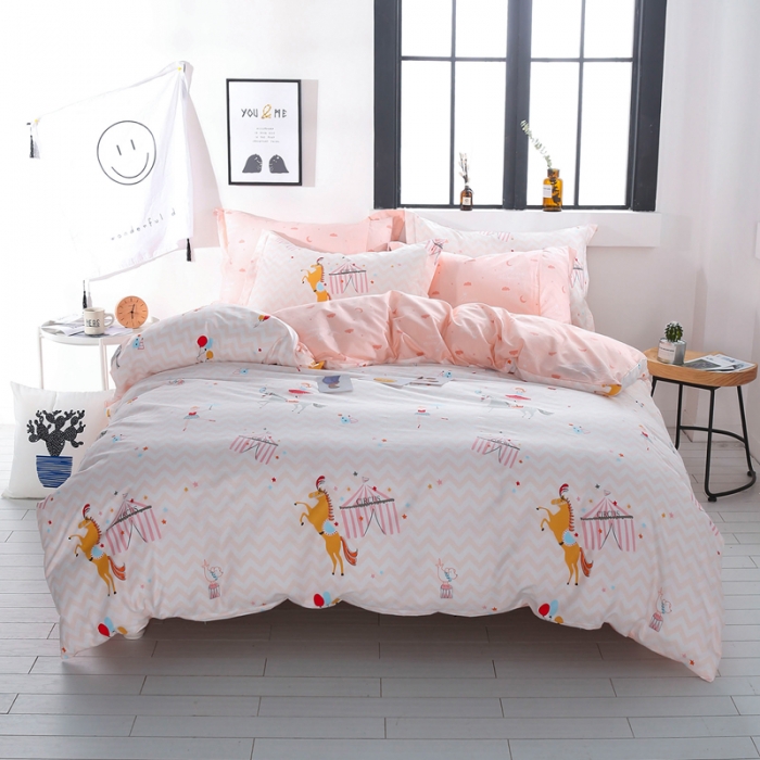 91家纺网 家纺一手货源 找家纺 一米阳光 2019新款13070新款套件 旋转木马