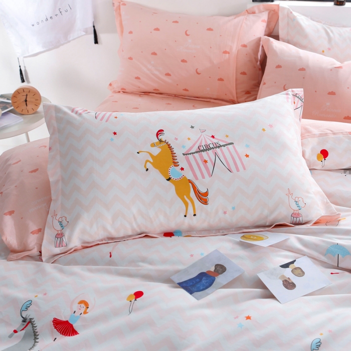 91家纺网 家纺一手货源 找家纺 一米阳光 2019新款13070新款套件 旋转木马