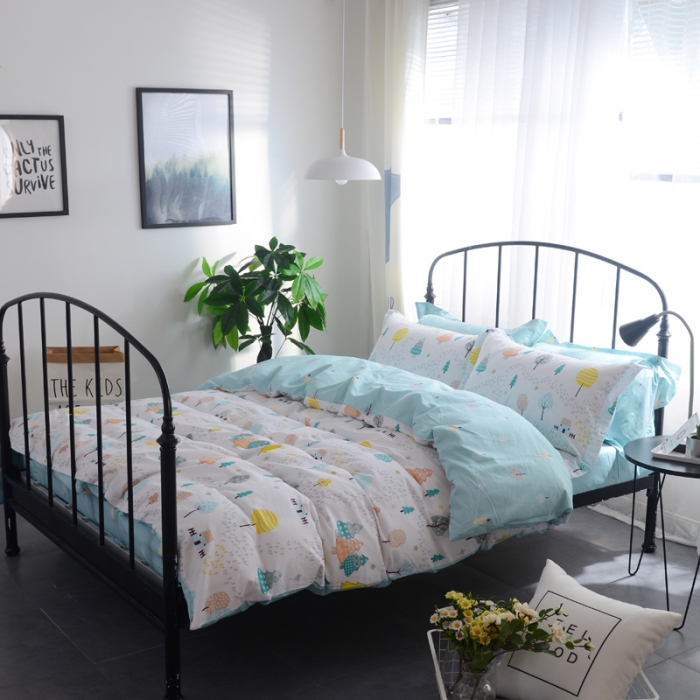 91家纺网 家纺一手货源 找家纺 一米阳光 2019新款13070新款套件 月光森林