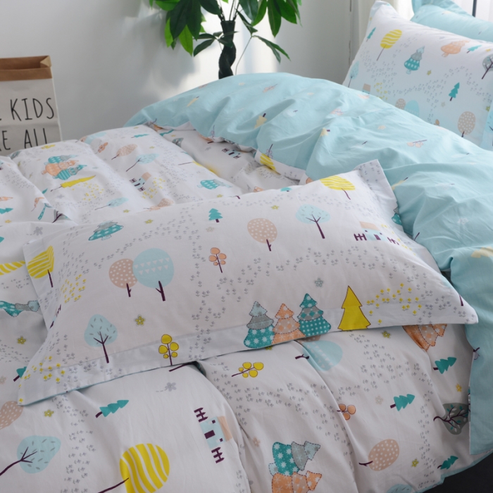 91家纺网 家纺一手货源 找家纺 一米阳光 2019新款13070新款套件 月光森林