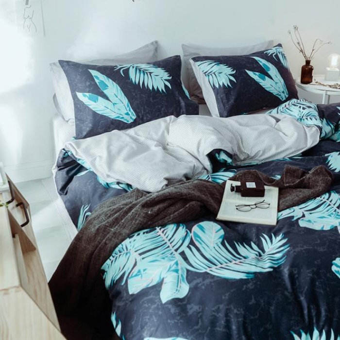 91家纺网 家纺一手货源 找家纺 一米阳光 2019新款绅士简约风套件 风兮