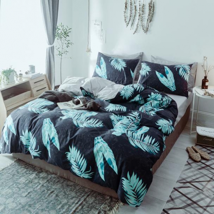 91家纺网 家纺一手货源 找家纺 一米阳光 2019新款绅士简约风套件 风兮