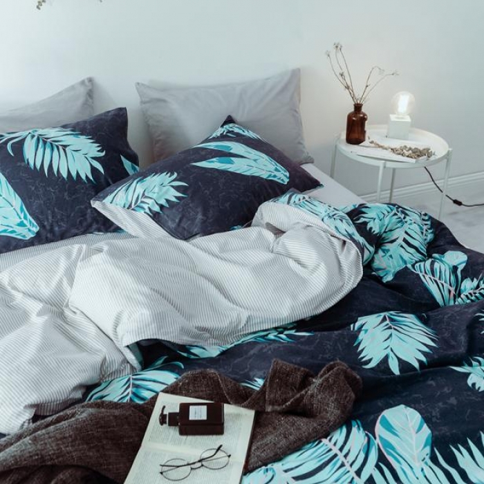 91家纺网 家纺一手货源 找家纺 一米阳光 2019新款绅士简约风套件 风兮