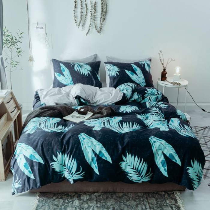 91家纺网 家纺一手货源 找家纺 一米阳光 2019新款绅士简约风套件 风兮