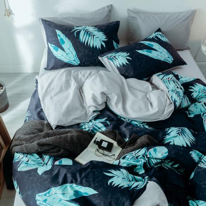 91家纺网 家纺一手货源 找家纺 一米阳光 2019新款绅士简约风套件 风兮