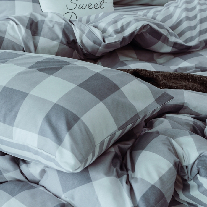 91家纺网 家纺一手货源 找家纺 一米阳光 2019新款绅士简约风套件 品格