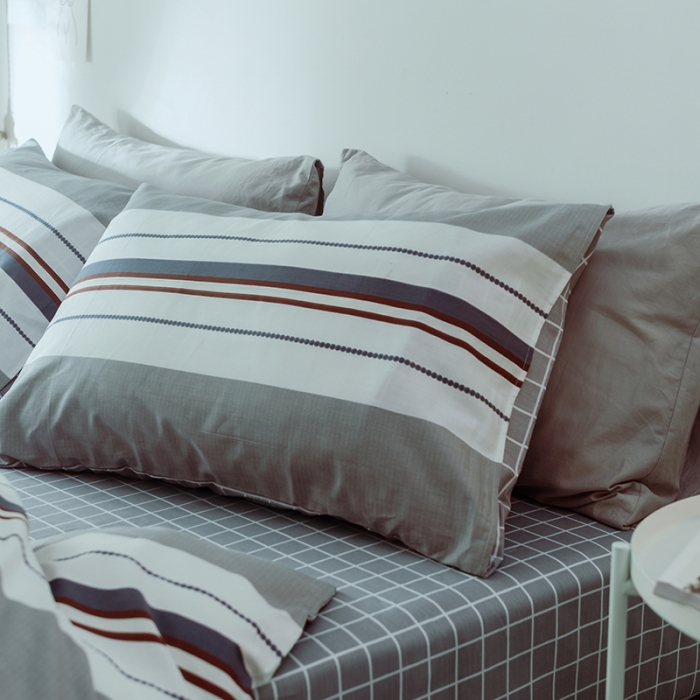 91家纺网 家纺一手货源 找家纺 一米阳光 2019新款绅士简约风套件 时尚