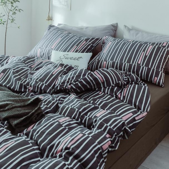 91家纺网 家纺一手货源 找家纺 一米阳光 2019新款绅士简约风套件 西雅图