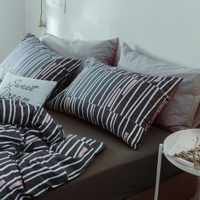 91家纺网 家纺一手货源 找家纺 一米阳光 2019新款绅士简约风套件 西雅图