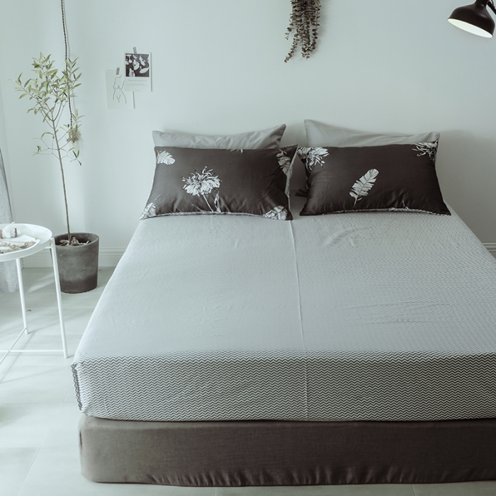 91家纺网 家纺一手货源 找家纺 一米阳光 2019新款绅士简约风套件 摇曳