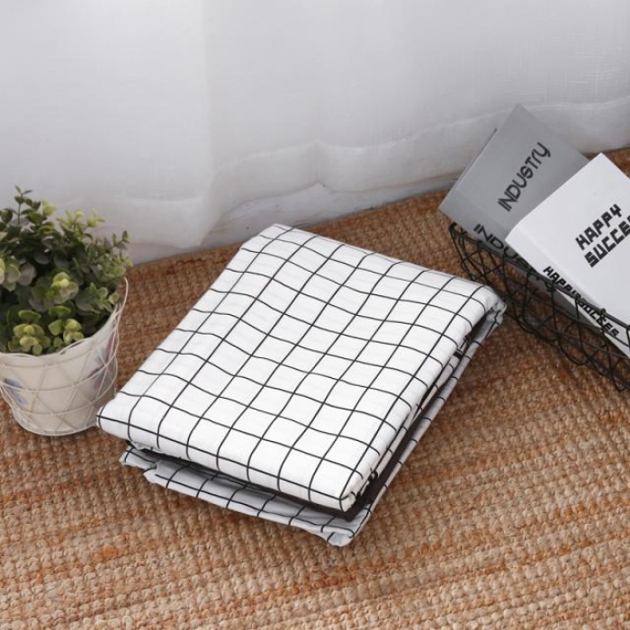 91家纺网 家纺一手货源 找家纺 一米阳光 2019纯棉小清新兔耳朵镶边套件 巴洛克