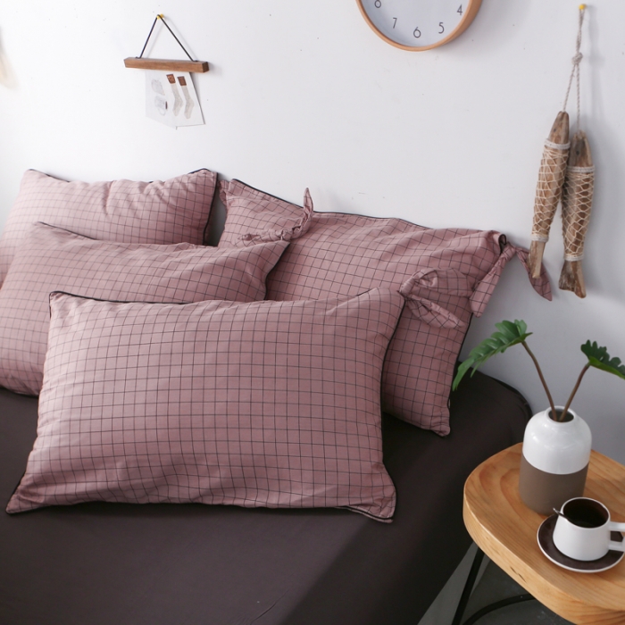 91家纺网 家纺一手货源 找家纺 一米阳光 2019纯棉小清新兔耳朵镶边套件 格艺