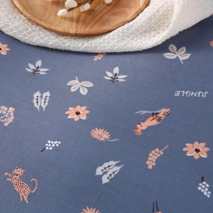 91家纺网 家纺一手货源 找家纺 一米阳光 2019纯棉小清新兔耳朵镶边套件 森意