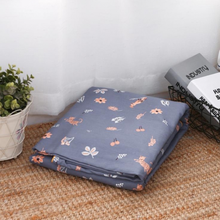 91家纺网 家纺一手货源 找家纺 一米阳光 2019纯棉小清新兔耳朵镶边套件 森意