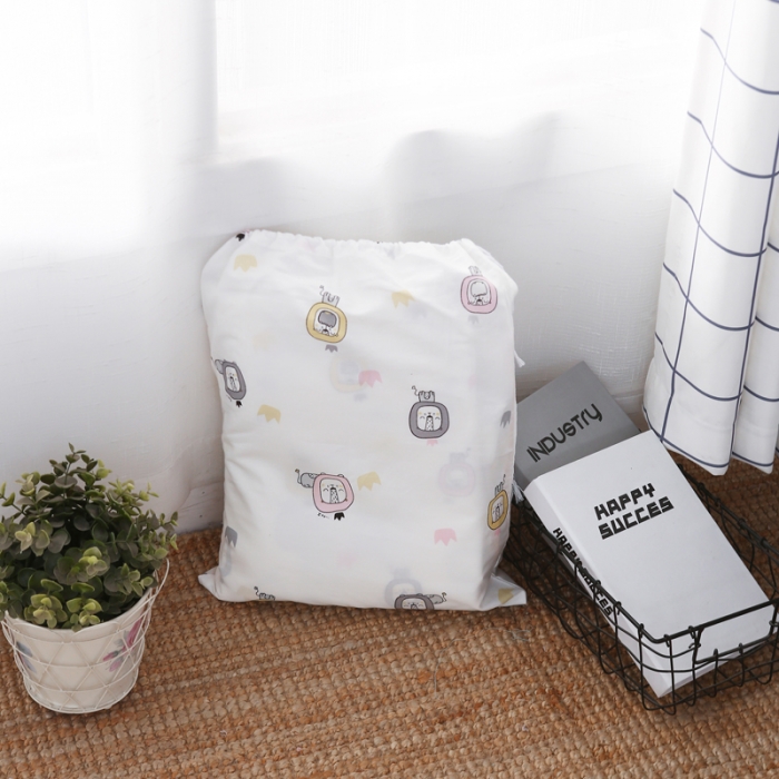 91家纺网 家纺一手货源 找家纺 一米阳光 2019纯棉小清新兔耳朵镶边套件 小狮子