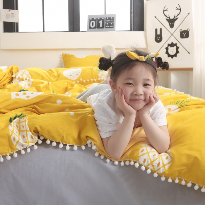 91家纺网 家纺一手货源 找家纺 （总）一米阳光 2019新款球球款套件