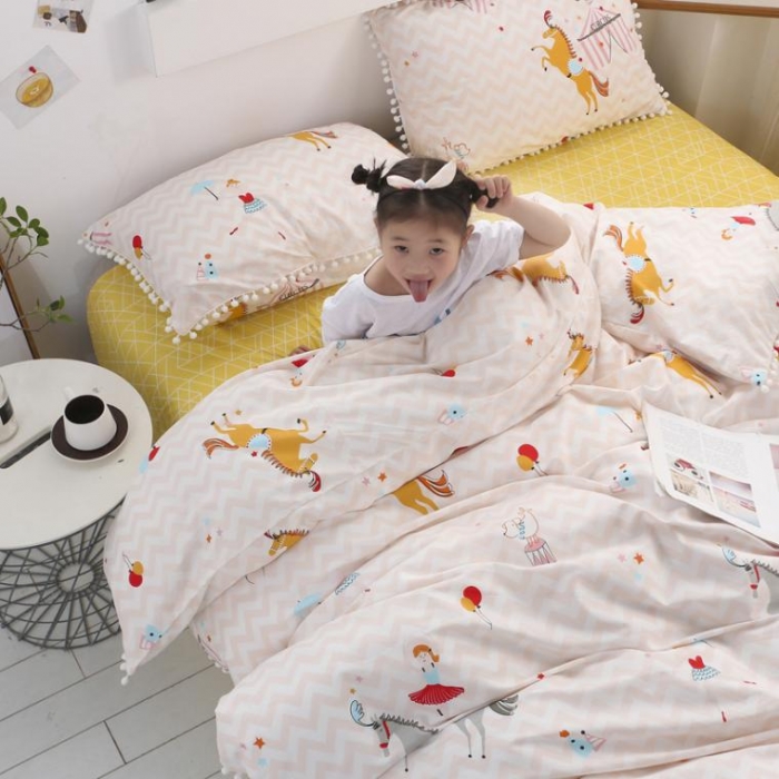 91家纺网 家纺一手货源 找家纺 一米阳光 2019新款球球款套件 马戏团