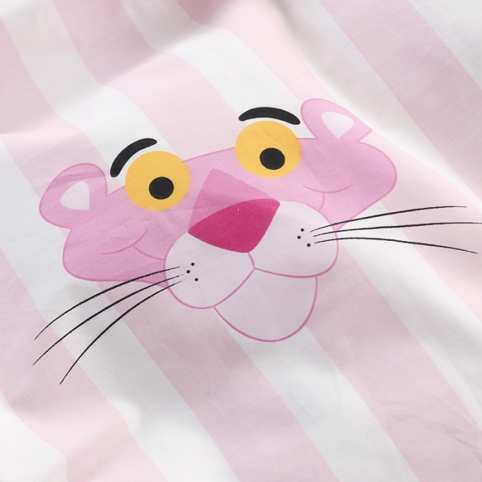 91家纺网 家纺一手货源 找家纺 一米阳光 2019新款球球款套件 小粉豹