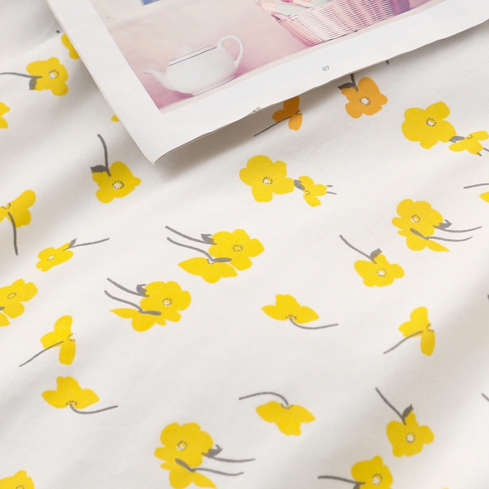 91家纺网 家纺一手货源 找家纺 一米阳光 2019新款球球款套件 小黄花